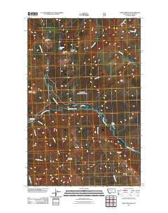 Whitcomb Peak Montana Historical topographic map, 1:24000 scale, 7.5 X 7.5 Minute, Year 2011