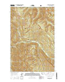 Whitcomb Peak Montana Current topographic map, 1:24000 scale, 7.5 X 7.5 Minute, Year 2014