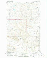 White Horse Coulee Montana Historical topographic map, 1:24000 scale, 7.5 X 7.5 Minute, Year 1973