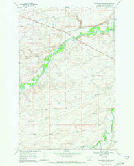 White Man Coulee Montana Historical topographic map, 1:24000 scale, 7.5 X 7.5 Minute, Year 1968