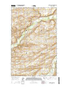 White Man Coulee Montana Current topographic map, 1:24000 scale, 7.5 X 7.5 Minute, Year 2014