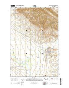 White Sulphur Springs Montana Current topographic map, 1:24000 scale, 7.5 X 7.5 Minute, Year 2014