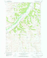 Whitebird School Montana Historical topographic map, 1:24000 scale, 7.5 X 7.5 Minute, Year 1955