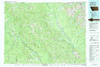 Whitefish Range Montana Historical topographic map, 1:100000 scale, 30 X 60 Minute, Year 1981