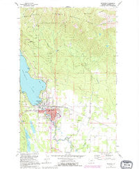 Whitefish Montana Historical topographic map, 1:24000 scale, 7.5 X 7.5 Minute, Year 1991