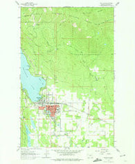 Whitefish Montana Historical topographic map, 1:24000 scale, 7.5 X 7.5 Minute, Year 1962