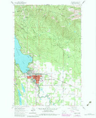Whitefish Montana Historical topographic map, 1:24000 scale, 7.5 X 7.5 Minute, Year 1962