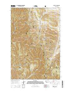 Whites City Montana Current topographic map, 1:24000 scale, 7.5 X 7.5 Minute, Year 2014