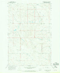Whiteside Ranch Montana Historical topographic map, 1:24000 scale, 7.5 X 7.5 Minute, Year 1965