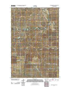 Whiteside Ranch Montana Historical topographic map, 1:24000 scale, 7.5 X 7.5 Minute, Year 2011