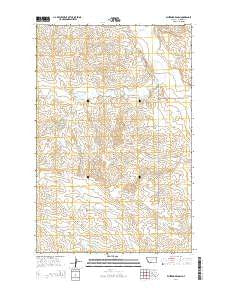 Whiteside Ranch Montana Current topographic map, 1:24000 scale, 7.5 X 7.5 Minute, Year 2014