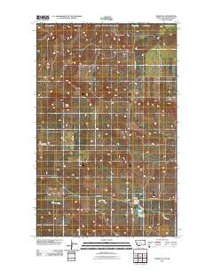 Whitetail Montana Historical topographic map, 1:24000 scale, 7.5 X 7.5 Minute, Year 2011