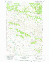 Whitetail Reservoir Montana Historical topographic map, 1:24000 scale, 7.5 X 7.5 Minute, Year 1971