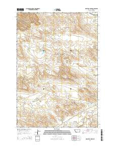 Whitetail Creek Montana Current topographic map, 1:24000 scale, 7.5 X 7.5 Minute, Year 2014