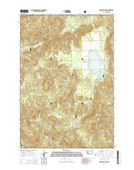 Whitetail Peak Montana Current topographic map, 1:24000 scale, 7.5 X 7.5 Minute, Year 2014
