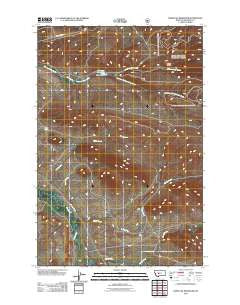 Whitetail Reservoir Montana Historical topographic map, 1:24000 scale, 7.5 X 7.5 Minute, Year 2011