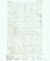 Whitewater West Montana Historical topographic map, 1:24000 scale, 7.5 X 7.5 Minute, Year 1984