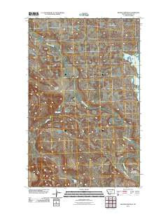Whitewater West Montana Historical topographic map, 1:24000 scale, 7.5 X 7.5 Minute, Year 2011