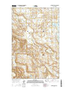 Whitewater West Montana Current topographic map, 1:24000 scale, 7.5 X 7.5 Minute, Year 2014