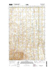 Whitlash Montana Current topographic map, 1:24000 scale, 7.5 X 7.5 Minute, Year 2014