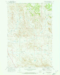 Whitney Creek Montana Historical topographic map, 1:24000 scale, 7.5 X 7.5 Minute, Year 1969