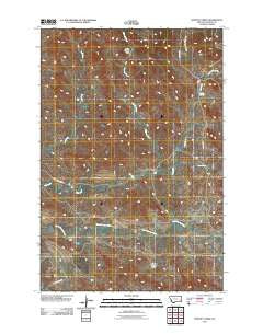 Whitney Creek Montana Historical topographic map, 1:24000 scale, 7.5 X 7.5 Minute, Year 2011