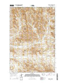 Whitney Creek Montana Current topographic map, 1:24000 scale, 7.5 X 7.5 Minute, Year 2014