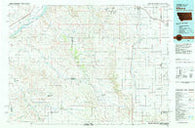 Wibaux Montana Historical topographic map, 1:100000 scale, 30 X 60 Minute, Year 1981