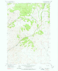 Wickiup Creek Montana Historical topographic map, 1:24000 scale, 7.5 X 7.5 Minute, Year 1961