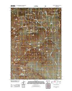 Wickiup Creek Montana Historical topographic map, 1:24000 scale, 7.5 X 7.5 Minute, Year 2011