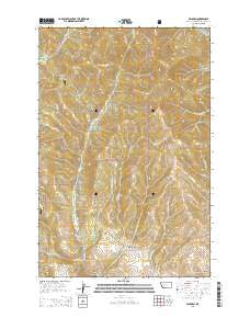 Wilborn Montana Current topographic map, 1:24000 scale, 7.5 X 7.5 Minute, Year 2014