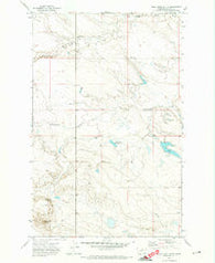Wild Horse Butte Montana Historical topographic map, 1:24000 scale, 7.5 X 7.5 Minute, Year 1971