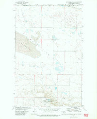 Wild Horse Lake East Montana Historical topographic map, 1:24000 scale, 7.5 X 7.5 Minute, Year 1972