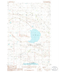 Wild Horse Lake Montana Historical topographic map, 1:24000 scale, 7.5 X 7.5 Minute, Year 1986