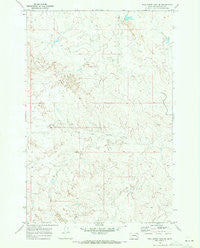 Wild Horse Pass SE Montana Historical topographic map, 1:24000 scale, 7.5 X 7.5 Minute, Year 1969