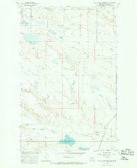Wild Horse Reservoir Montana Historical topographic map, 1:24000 scale, 7.5 X 7.5 Minute, Year 1965