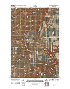 Wild Bill Flat West Montana Historical topographic map, 1:24000 scale, 7.5 X 7.5 Minute, Year 2011