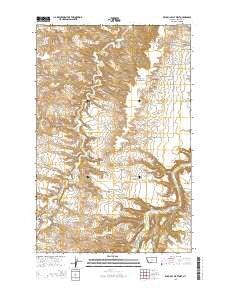 Wild Bill Flat West Montana Current topographic map, 1:24000 scale, 7.5 X 7.5 Minute, Year 2014