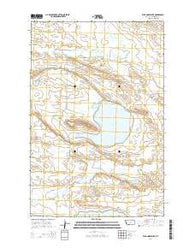 Wild Horse Lake Montana Current topographic map, 1:24000 scale, 7.5 X 7.5 Minute, Year 2014