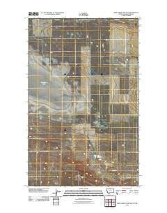 Wild Horse Lake East Montana Historical topographic map, 1:24000 scale, 7.5 X 7.5 Minute, Year 2011