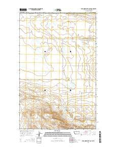 Wild Horse Lake East Montana Current topographic map, 1:24000 scale, 7.5 X 7.5 Minute, Year 2014