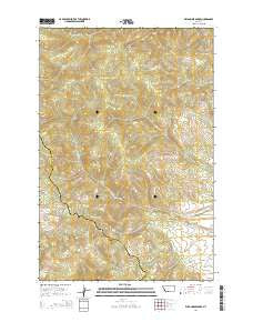 Wild Horse Parks Montana Current topographic map, 1:24000 scale, 7.5 X 7.5 Minute, Year 2014