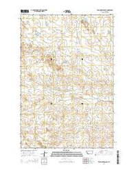 Wild Horse Pass SE Montana Current topographic map, 1:24000 scale, 7.5 X 7.5 Minute, Year 2014