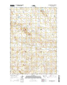 Wild Horse Pass SE Montana Current topographic map, 1:24000 scale, 7.5 X 7.5 Minute, Year 2014
