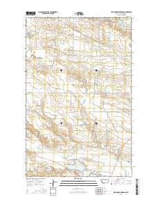 Wild Horse Reservoir Montana Current topographic map, 1:24000 scale, 7.5 X 7.5 Minute, Year 2014