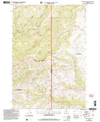 Wildcat Draw Montana Historical topographic map, 1:24000 scale, 7.5 X 7.5 Minute, Year 2000