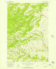 Wildcat Draw Montana Historical topographic map, 1:24000 scale, 7.5 X 7.5 Minute, Year 1955