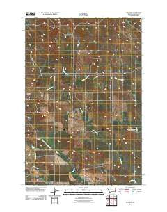 Willard Montana Historical topographic map, 1:24000 scale, 7.5 X 7.5 Minute, Year 2011