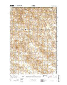 Willard Montana Current topographic map, 1:24000 scale, 7.5 X 7.5 Minute, Year 2014