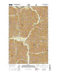 Williams Peak Montana Current topographic map, 1:24000 scale, 7.5 X 7.5 Minute, Year 2014